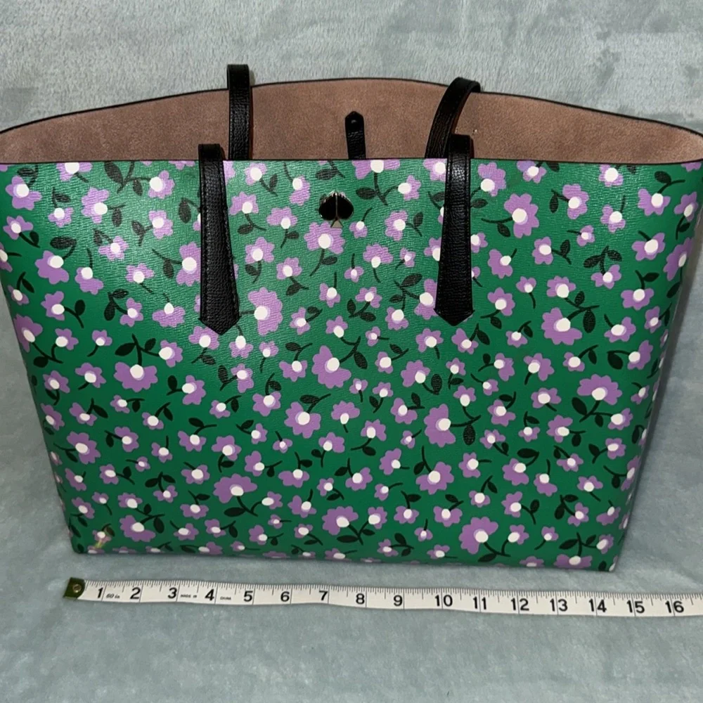 kate spade Green Multi Molly Party Floral Large Tote